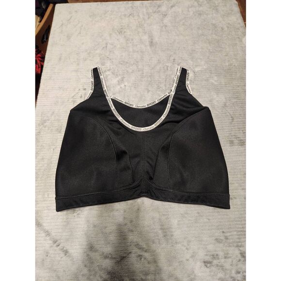 Glamorise Sport Bra 1066 40J No Bounce Cami Style Black - Picture 1 of 3